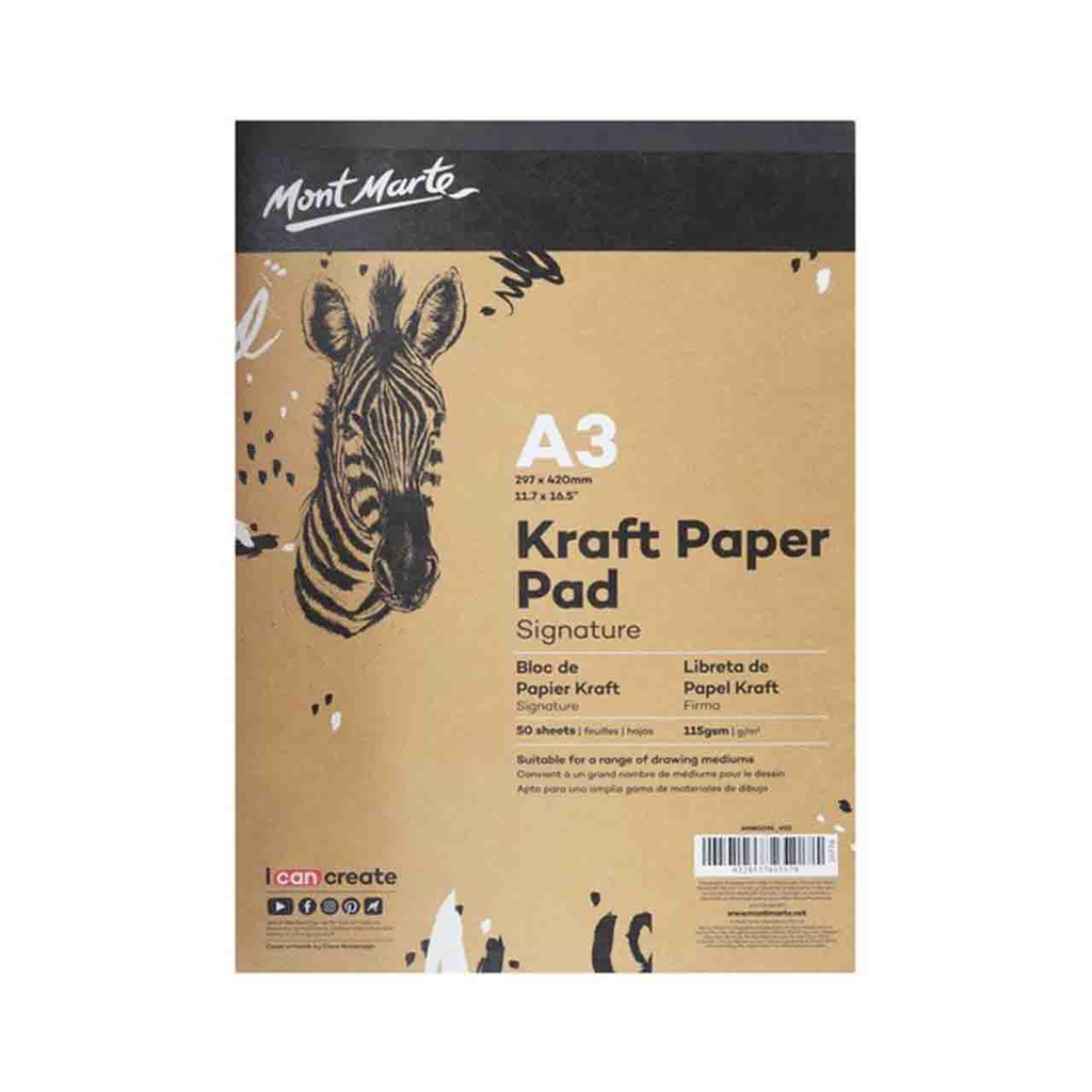 Mont Marte A3 Kraft Paper Pad 50 Sheets Alsharq Book Store